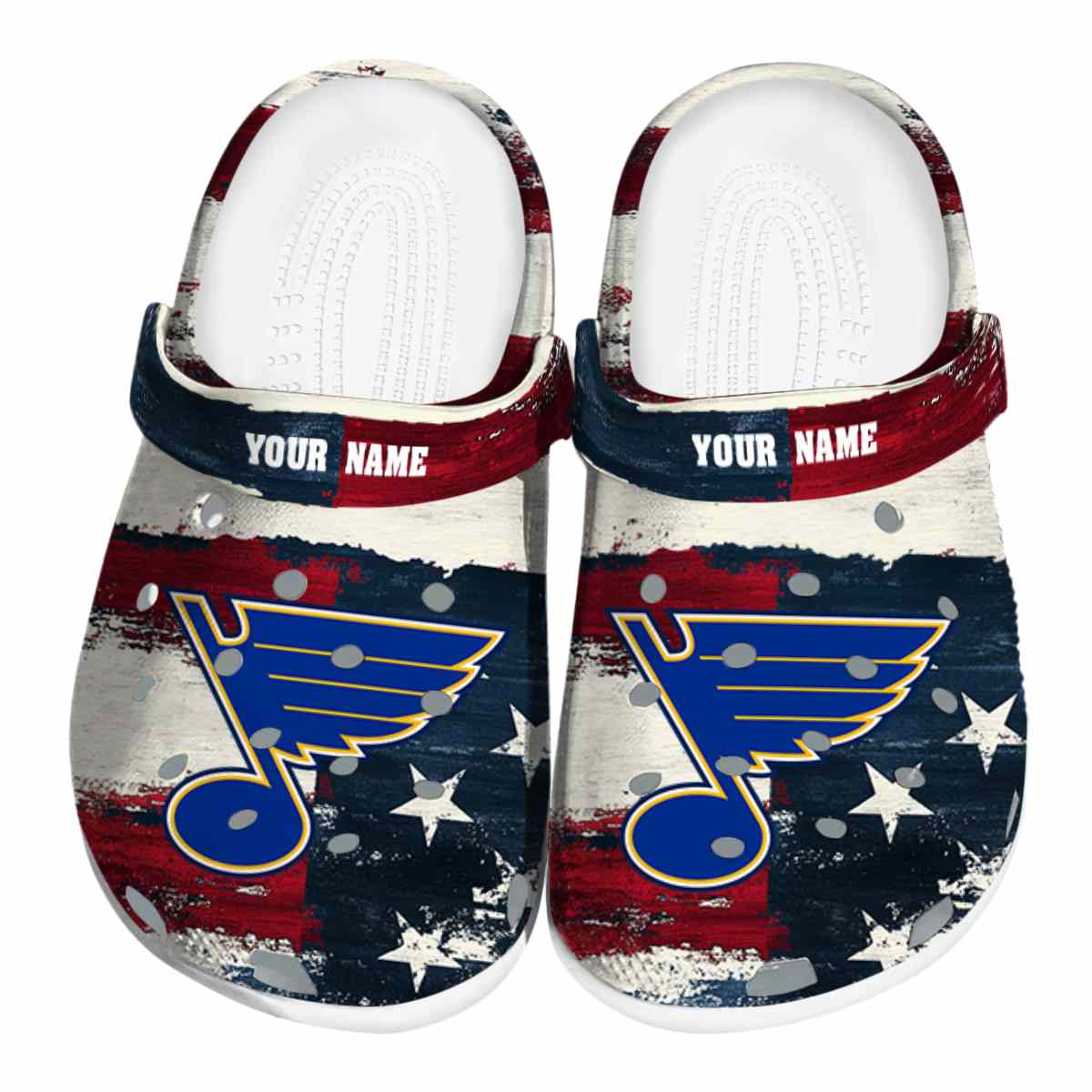 footwearmerch st louis blues nhl sport crocs crocband clogs shoes comfortable for men women and kids tmsau