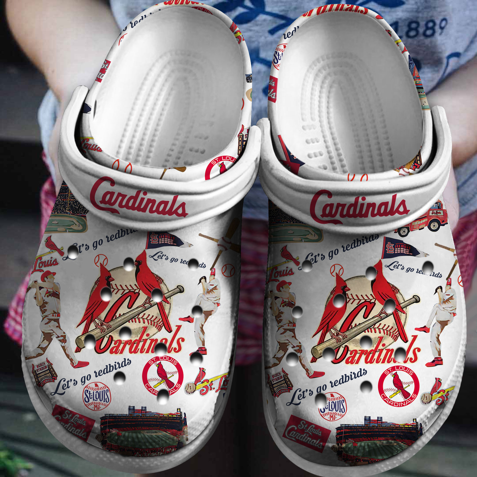 footwearmerch st louis cardinals mlb sport crocs crocband clogs shoes comfortable for men women and kids 2rgg0