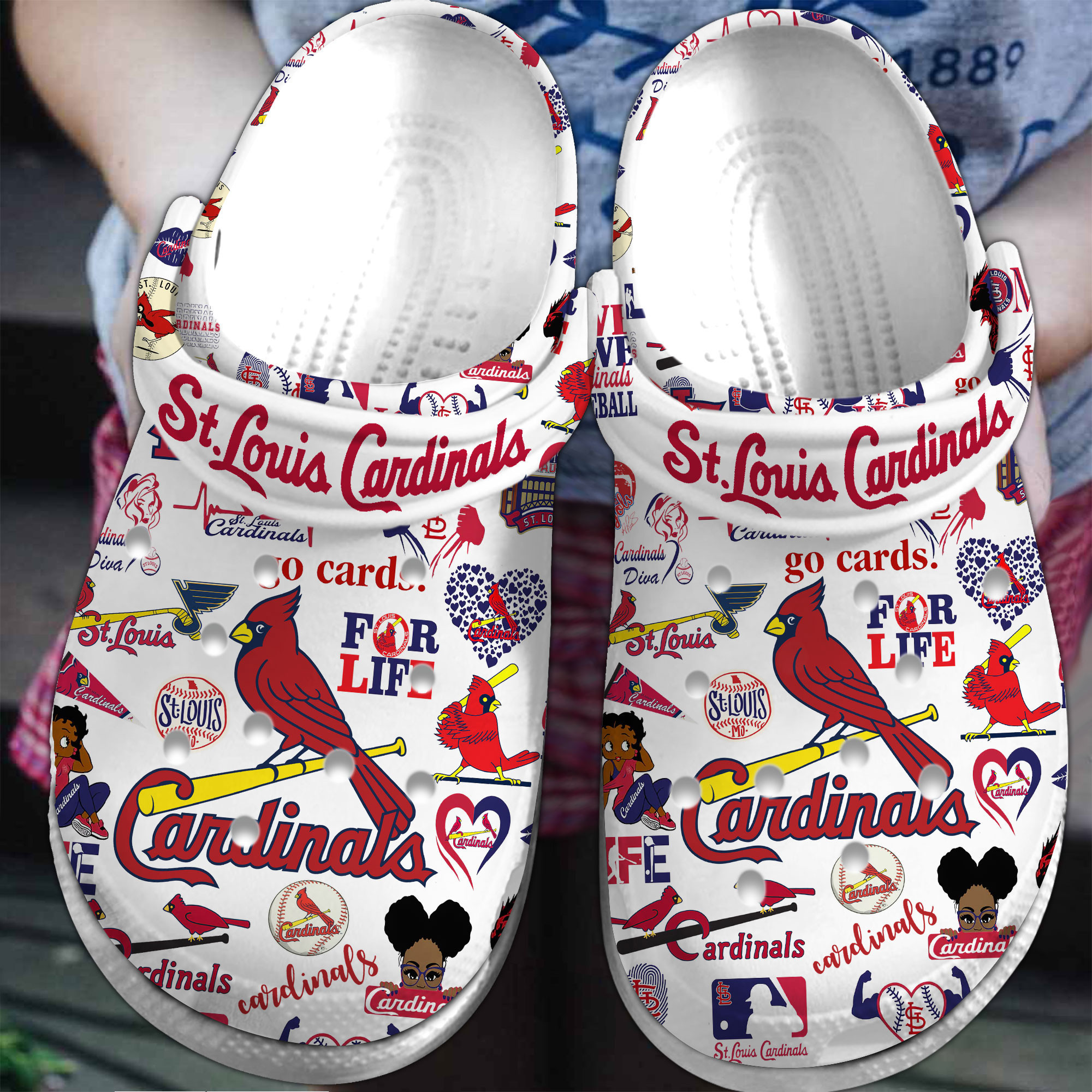 footwearmerch st louis cardinals mlb sport crocs crocband clogs shoes comfortable for men women and kids ayl5o