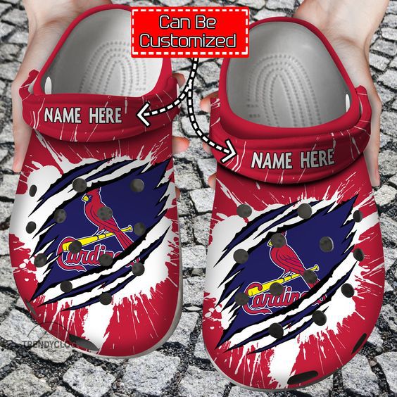 footwearmerch st louis cardinals mlb sport crocs crocband clogs shoes comfortable for men women and kids i75ar