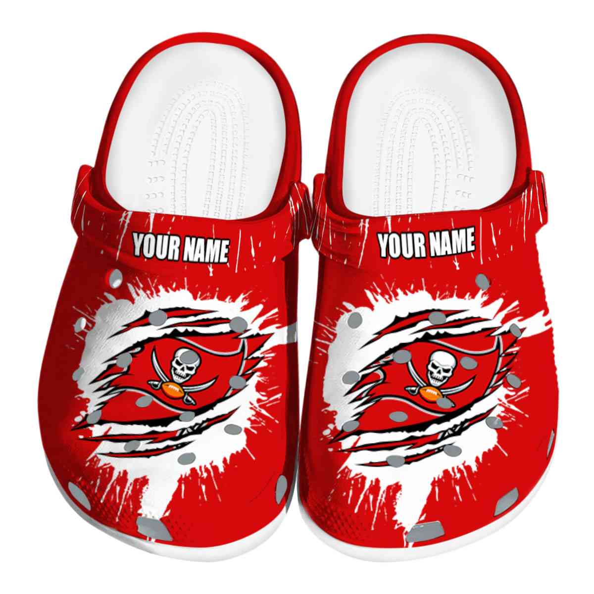 footwearmerch tampa bay buccaneers nfl sport crocs crocband clogs shoes comfortable for men women and kids 4pdec