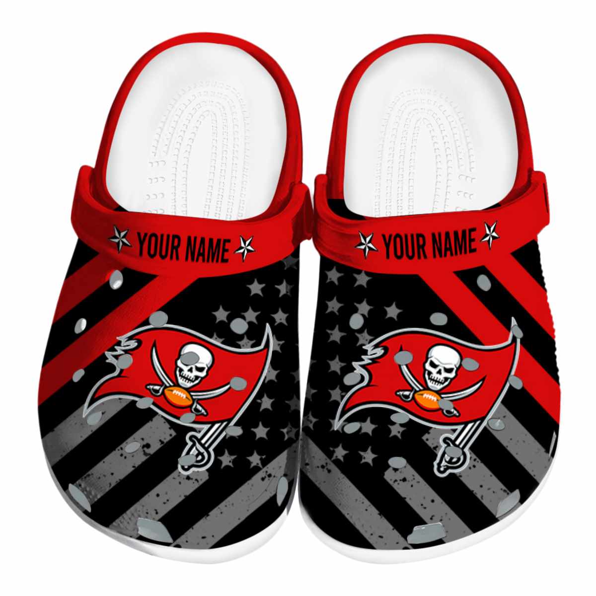 footwearmerch tampa bay buccaneers nfl sport crocs crocband clogs shoes comfortable for men women and kids adety