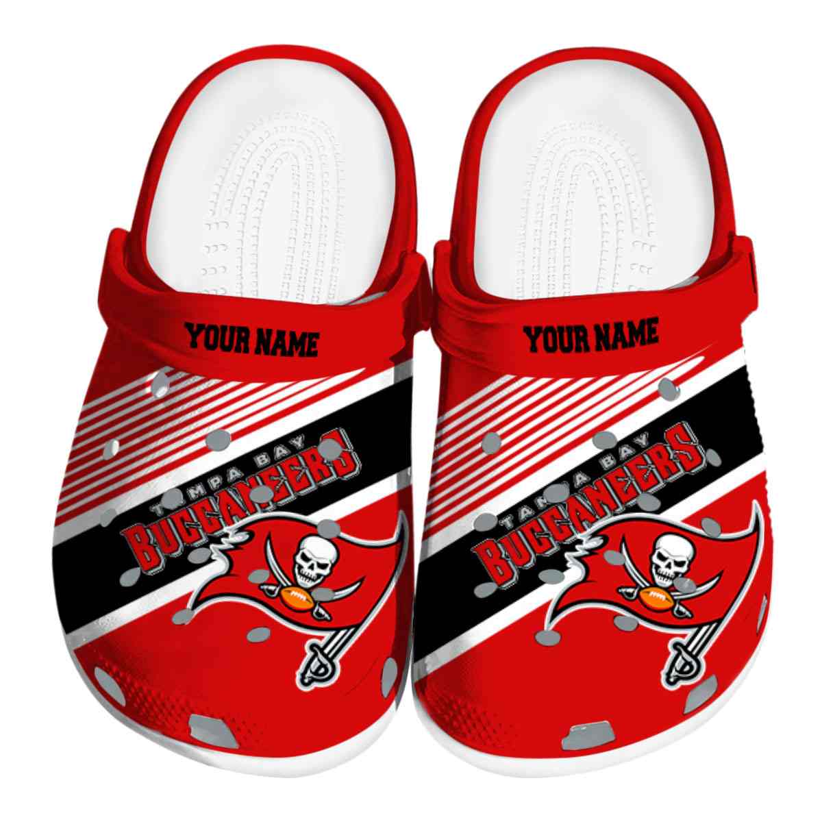 footwearmerch tampa bay buccaneers nfl sport crocs crocband clogs shoes comfortable for men women and kids jv8ru