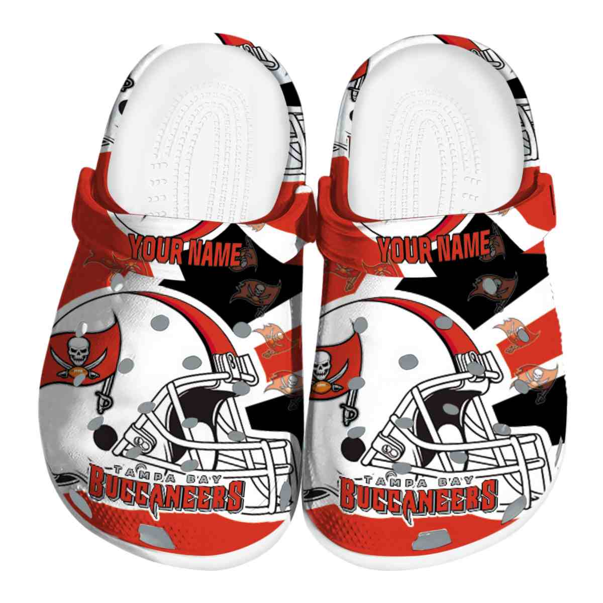 footwearmerch tampa bay buccaneers nfl sport crocs crocband clogs shoes comfortable for men women and kids vs3pi