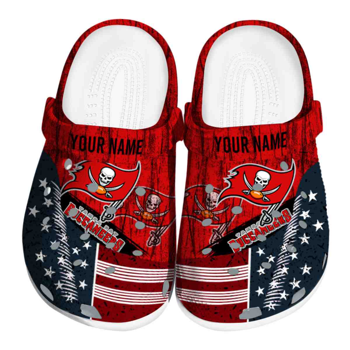 footwearmerch tampa bay buccaneers nfl sport crocs crocband clogs shoes comfortable for men women and kids xyclb