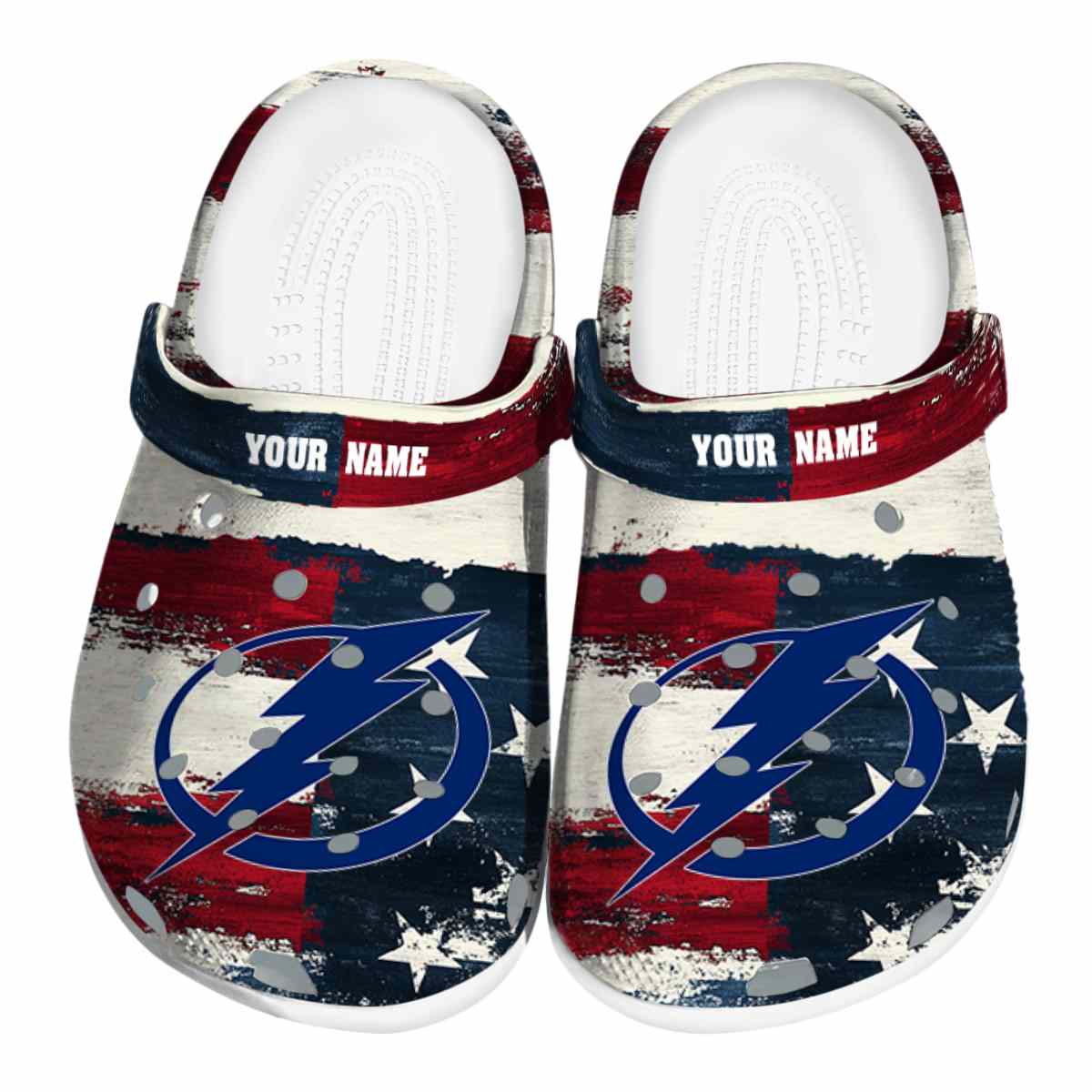 footwearmerch tampa bay lightning nhl sport crocs crocband clogs shoes comfortable for men women and kids tnmmu