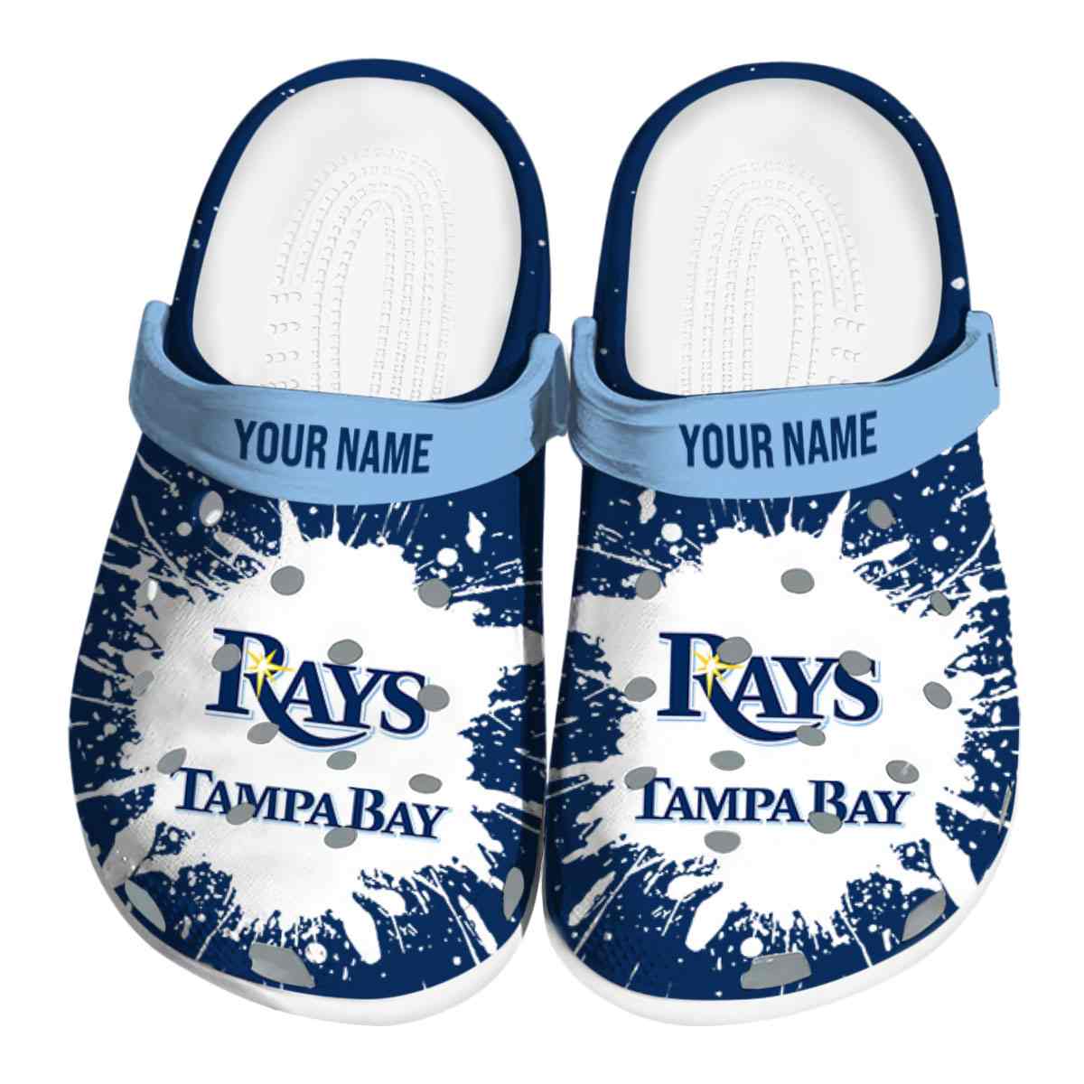 footwearmerch tampa bay rays mlb sport crocs crocband clogs shoes comfortable for men women and kids 9ogoa