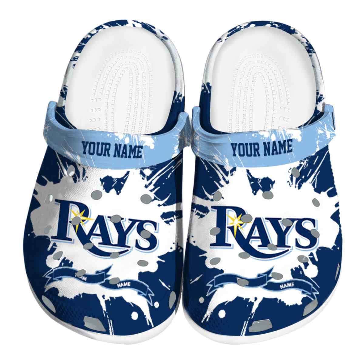 footwearmerch tampa bay rays mlb sport crocs crocband clogs shoes comfortable for men women and kids l3xuy