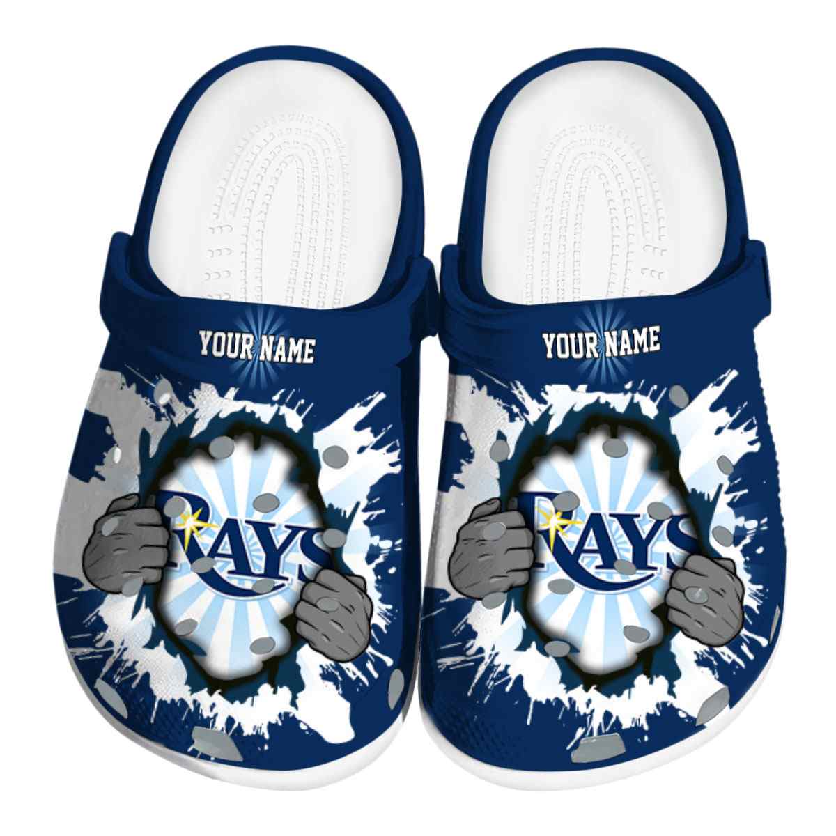 footwearmerch tampa bay rays mlb sport crocs crocband clogs shoes comfortable for men women and kids s2qbm