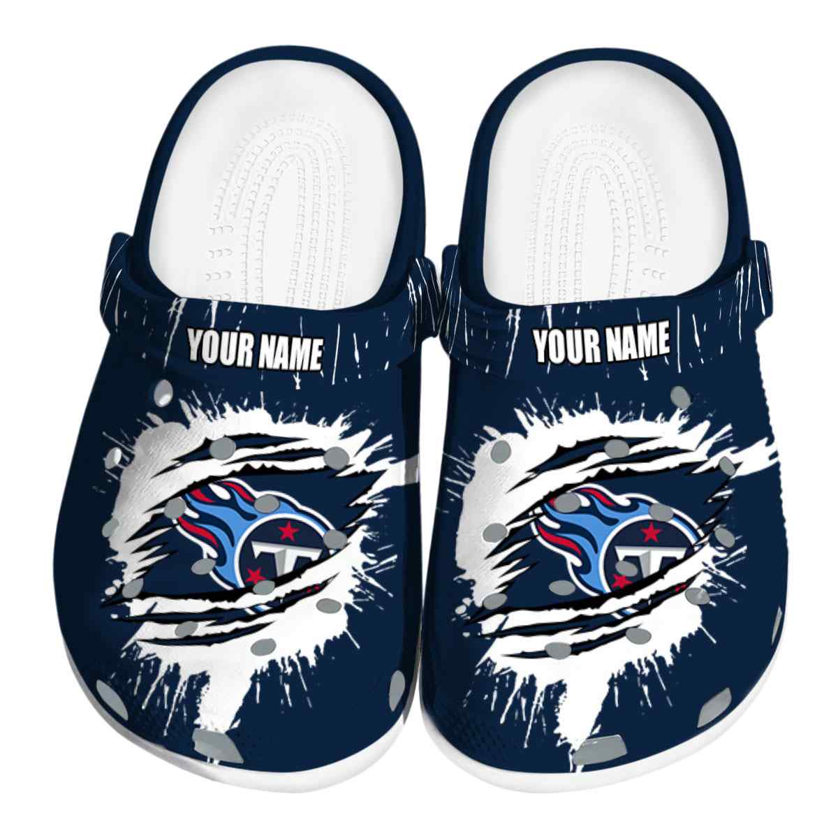 footwearmerch tennessee titans nfl sport crocs crocband clogs shoes comfortable for men women and kids defk4