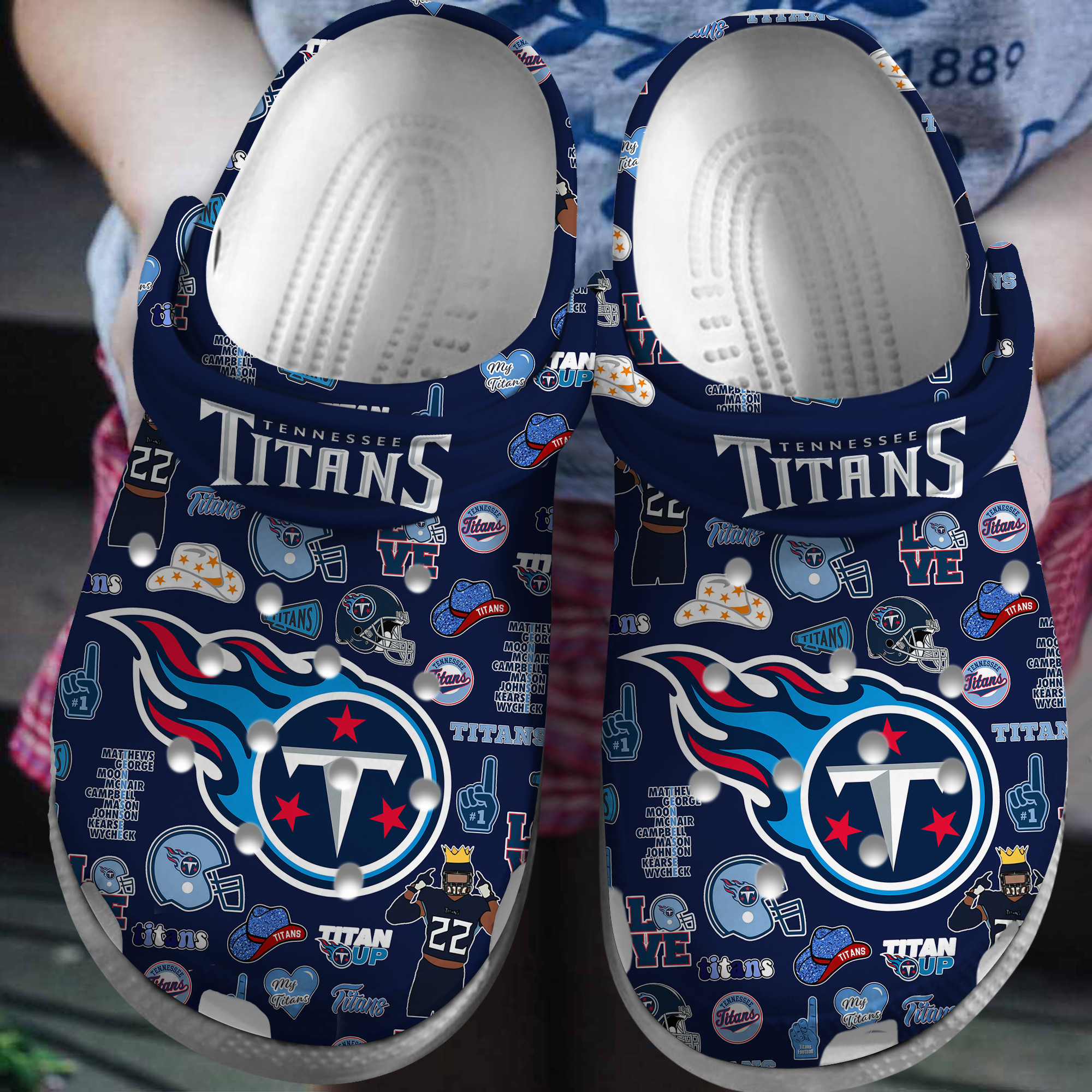 footwearmerch tennessee titans nfl sport crocs crocband clogs shoes comfortable for men women and kids sqcfv
