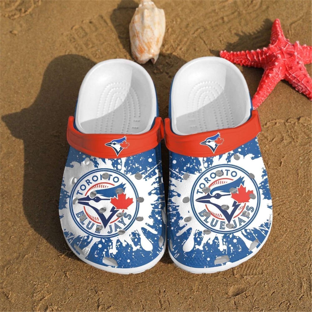 footwearmerch toronto blue jays mlb sport crocs crocband clogs shoes comfortable for men women and kids ddyfi