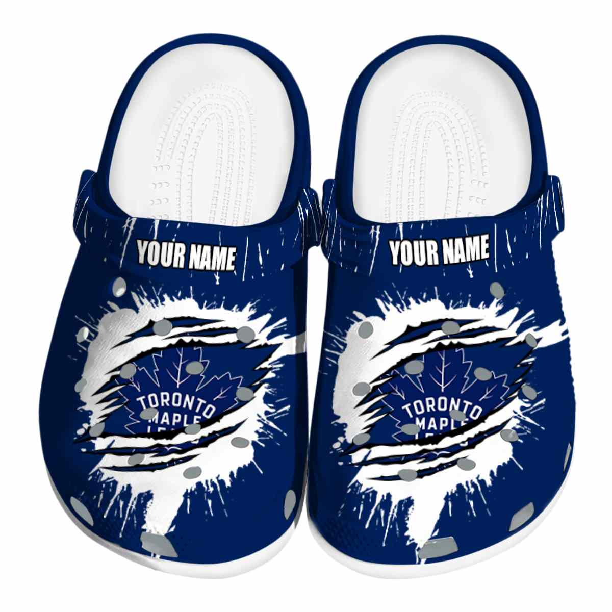 footwearmerch toronto maple leafs nhl sport crocs crocband clogs shoes comfortable for men women and kids eg8qu