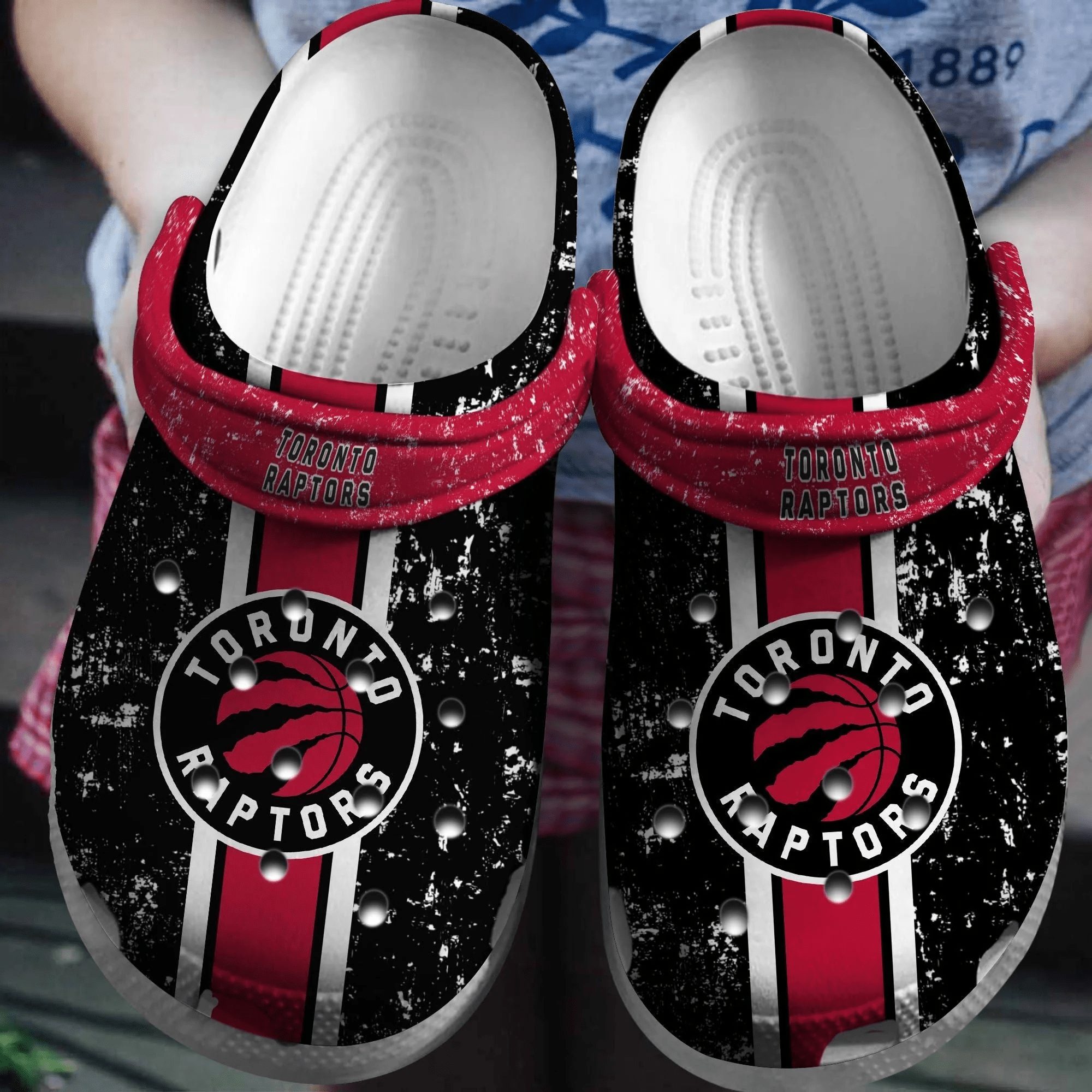 footwearmerch toronto raptors basketball clogs crocs crocband comfortable shoes for men women ykmci