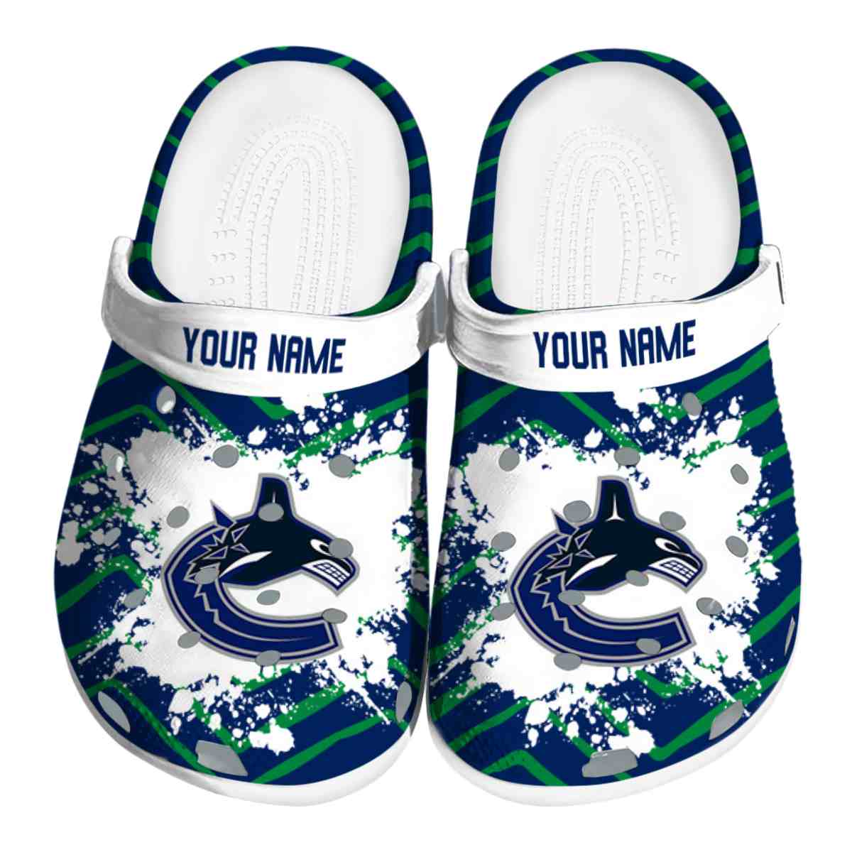 footwearmerch vancouver canucks nhl sport crocs crocband clogs shoes comfortable for men women and kids 41bra