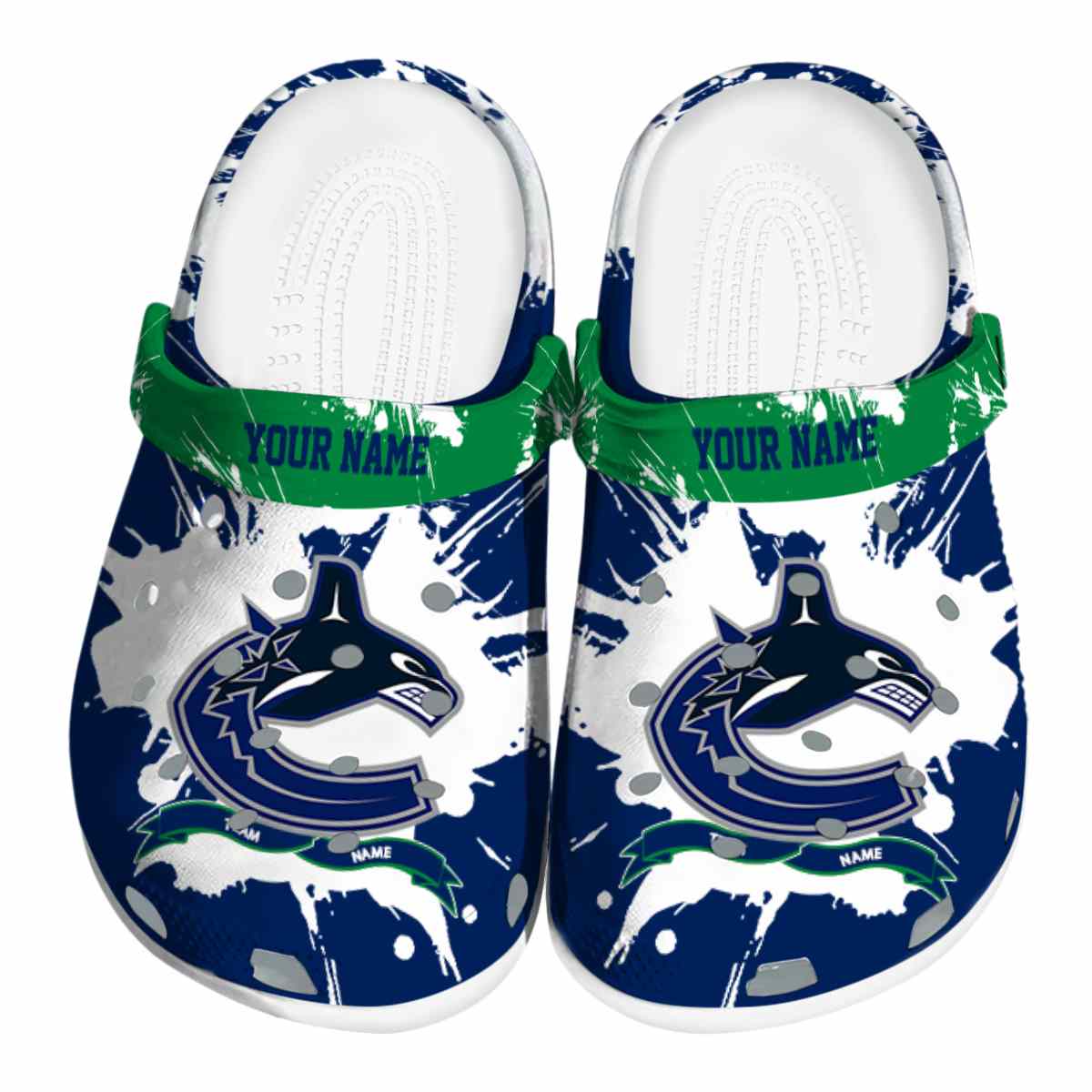footwearmerch vancouver canucks nhl sport crocs crocband clogs shoes comfortable for men women and kids 4gkv9