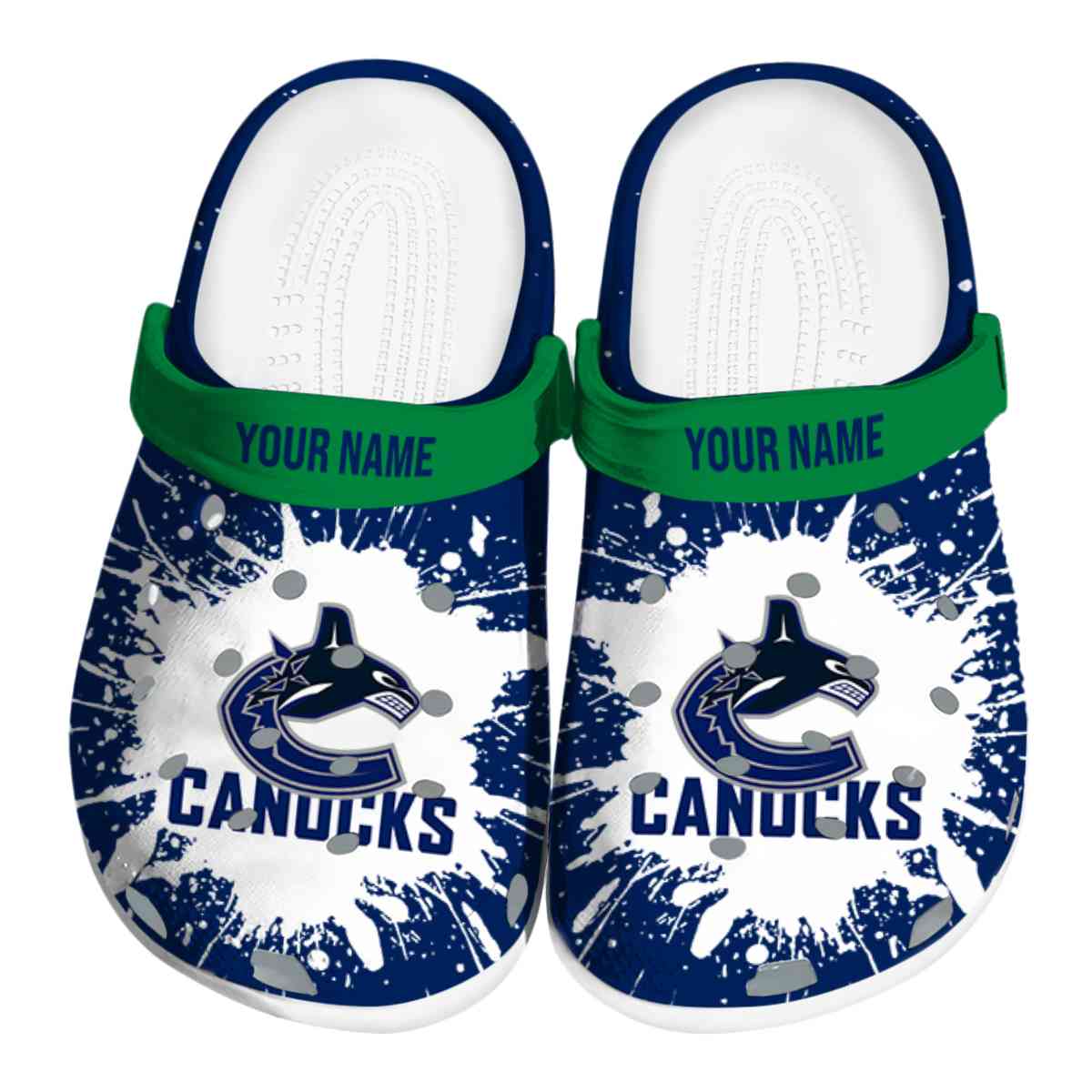 footwearmerch vancouver canucks nhl sport crocs crocband clogs shoes comfortable for men women and kids bkceb