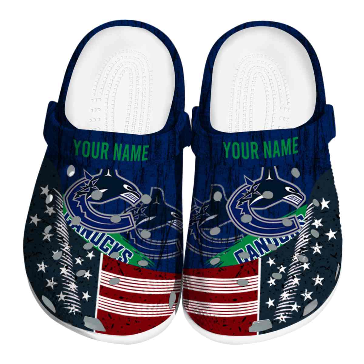 footwearmerch vancouver canucks nhl sport crocs crocband clogs shoes comfortable for men women and kids fircf
