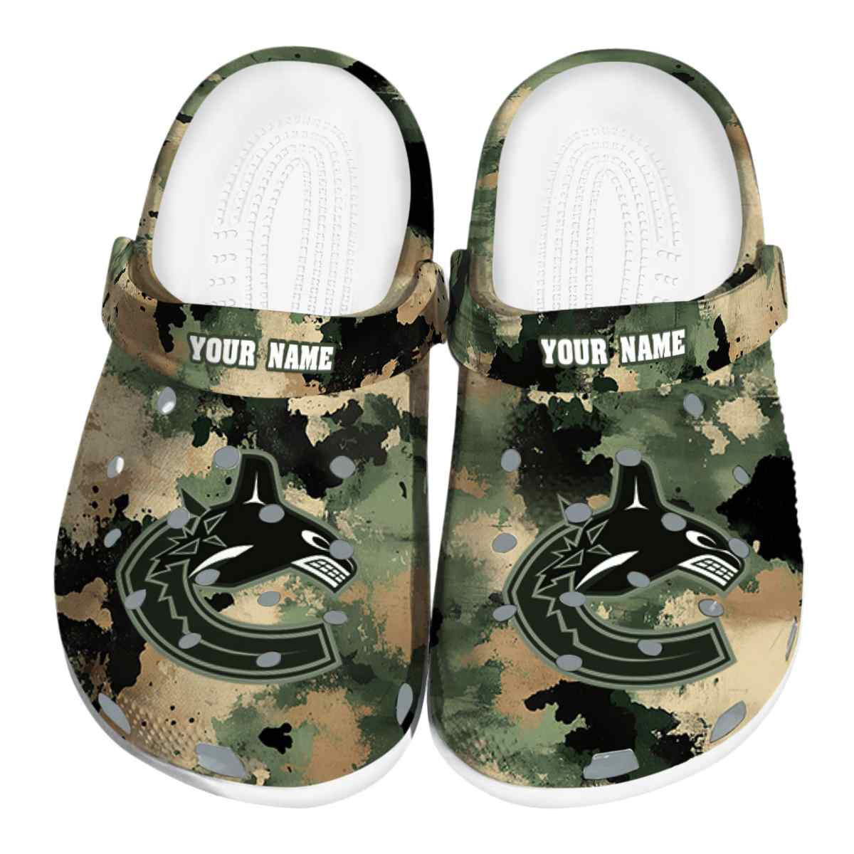 footwearmerch vancouver canucks nhl sport crocs crocband clogs shoes comfortable for men women and kids gidbz