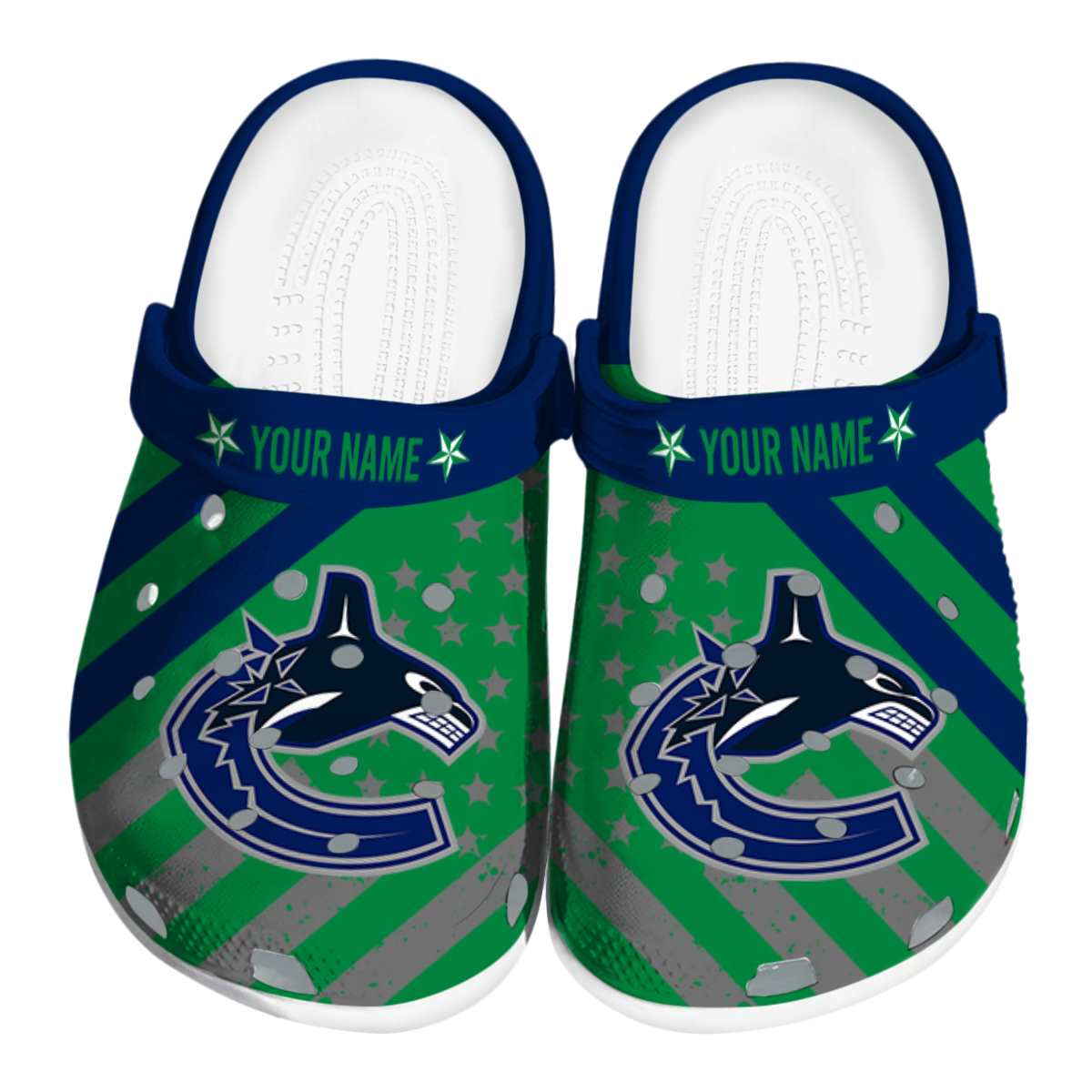 footwearmerch vancouver canucks nhl sport crocs crocband clogs shoes comfortable for men women and kids nxjoz