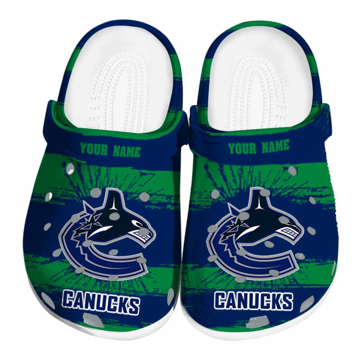 footwearmerch vancouver canucks nhl sport crocs crocband clogs shoes comfortable for men women and kids oexyf