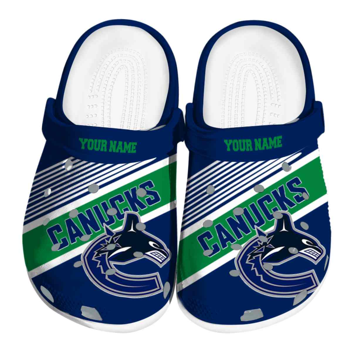 footwearmerch vancouver canucks nhl sport crocs crocband clogs shoes comfortable for men women and kids okwud