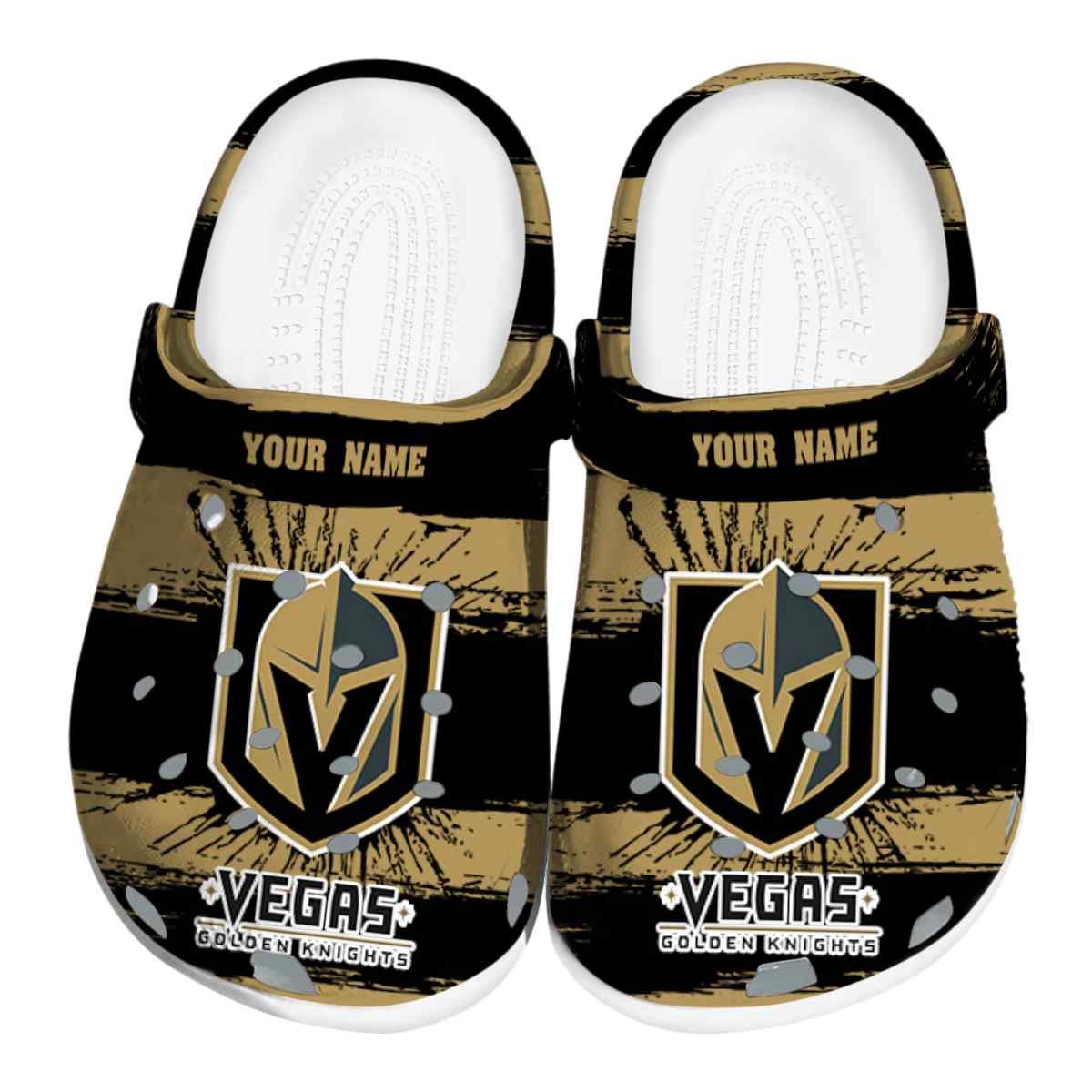 footwearmerch vegas golden knights nhl sport crocs crocband clogs shoes comfortable for men women and kids 6jioy