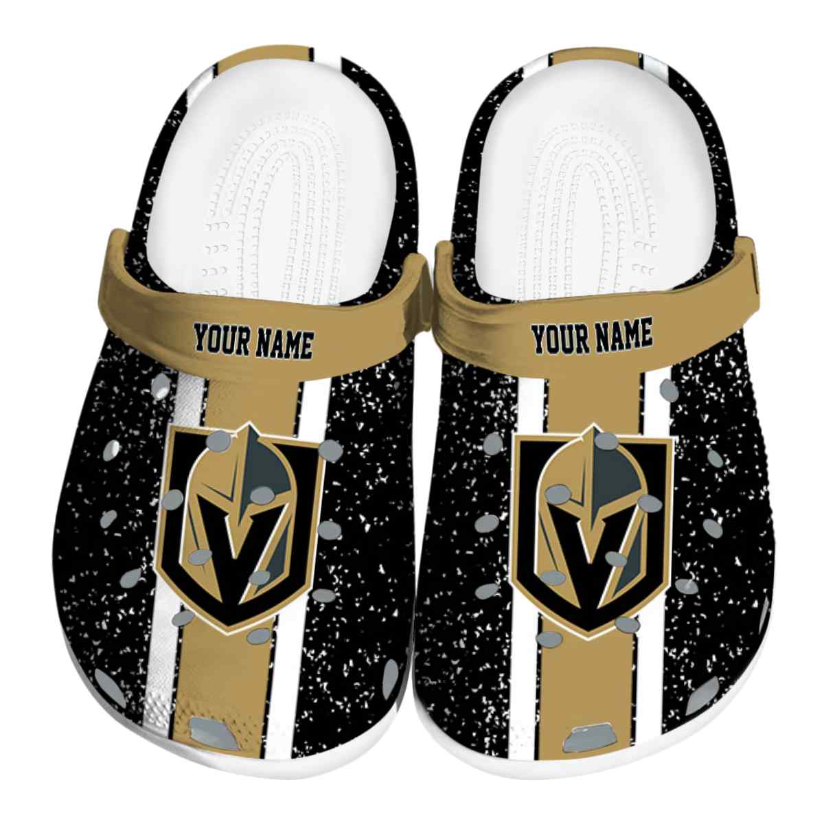 footwearmerch vegas golden knights nhl sport crocs crocband clogs shoes comfortable for men women and kids bccya