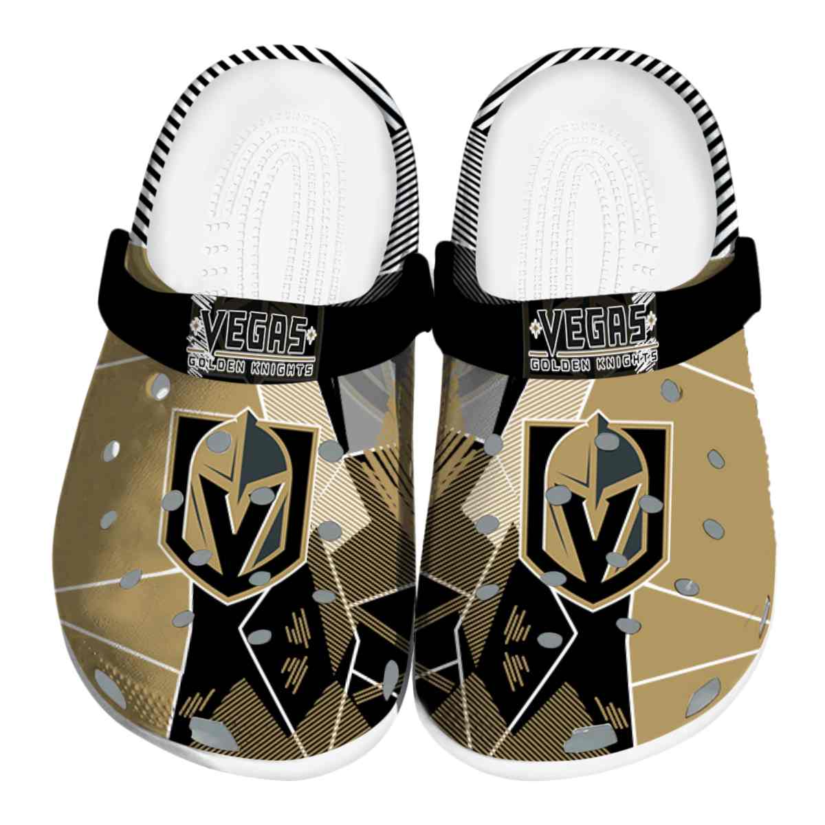 footwearmerch vegas golden knights nhl sport crocs crocband clogs shoes comfortable for men women and kids nlaem