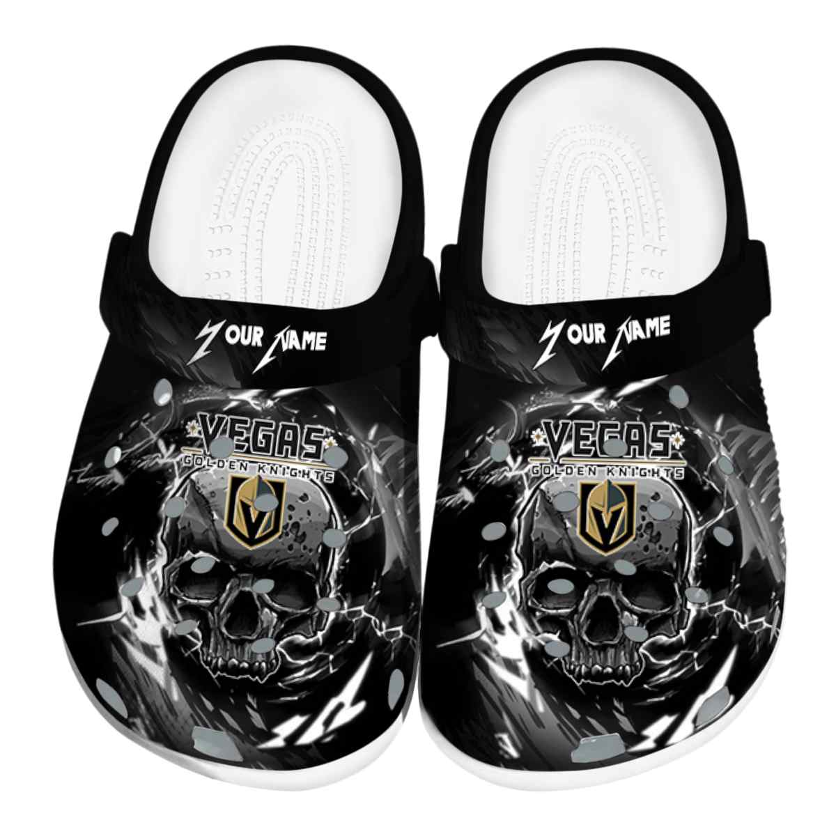 footwearmerch vegas golden knights nhl sport crocs crocband clogs shoes comfortable for men women and kids noccm