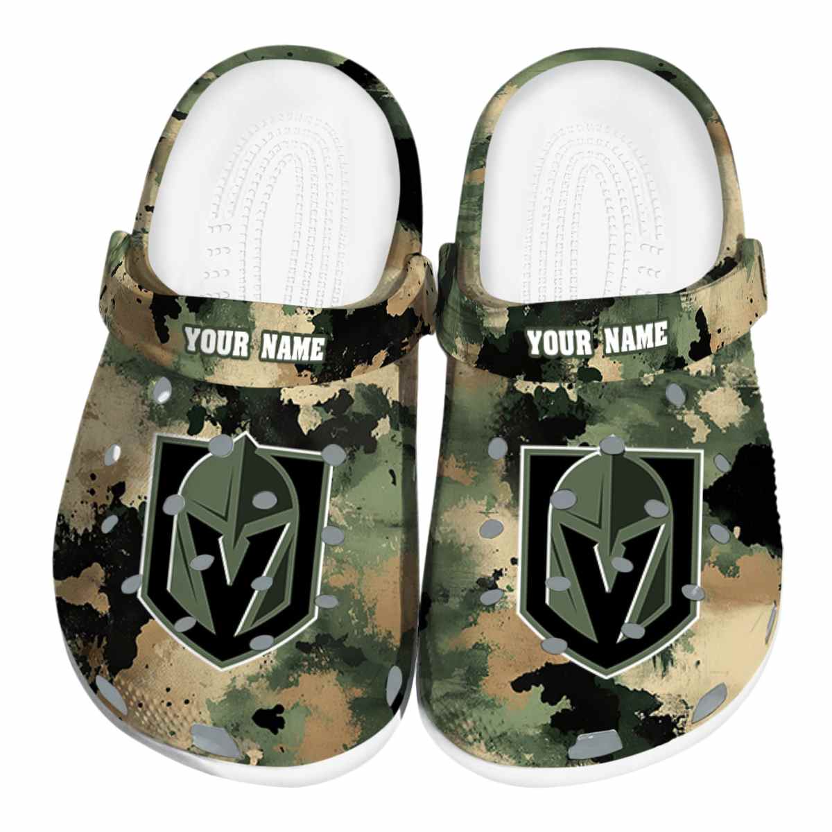 footwearmerch vegas golden knights nhl sport crocs crocband clogs shoes comfortable for men women and kids ofrwk
