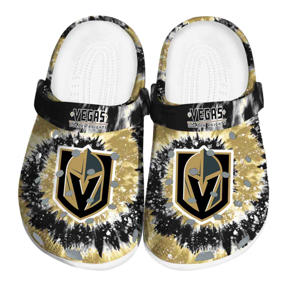 footwearmerch vegas golden knights nhl sport crocs crocband clogs shoes comfortable for men women and kids osxjo