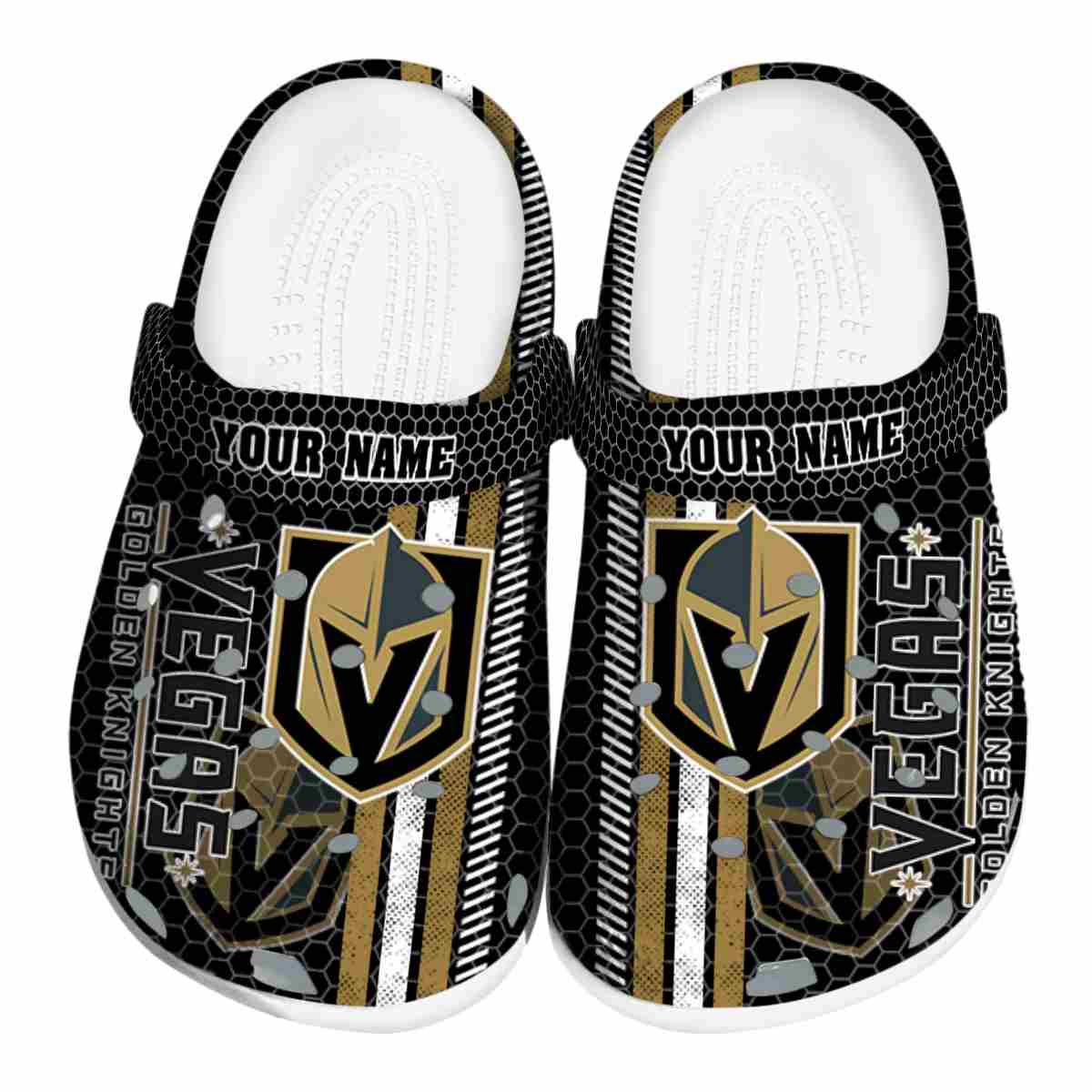 footwearmerch vegas golden knights nhl sport crocs crocband clogs shoes comfortable for men women and kids rvhjm
