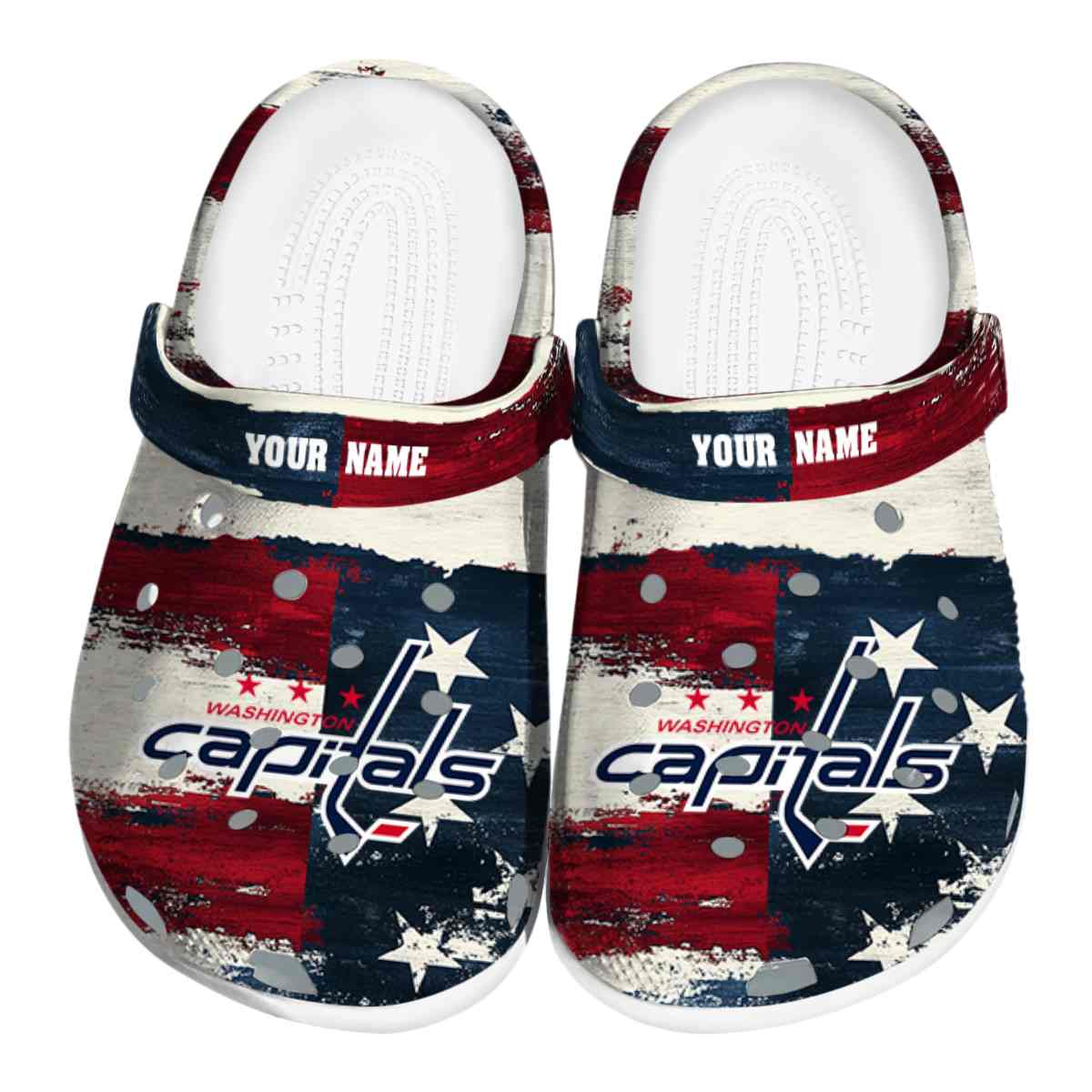 footwearmerch washington capitals nhl sport crocs crocband clogs shoes comfortable for men women and kids izik7