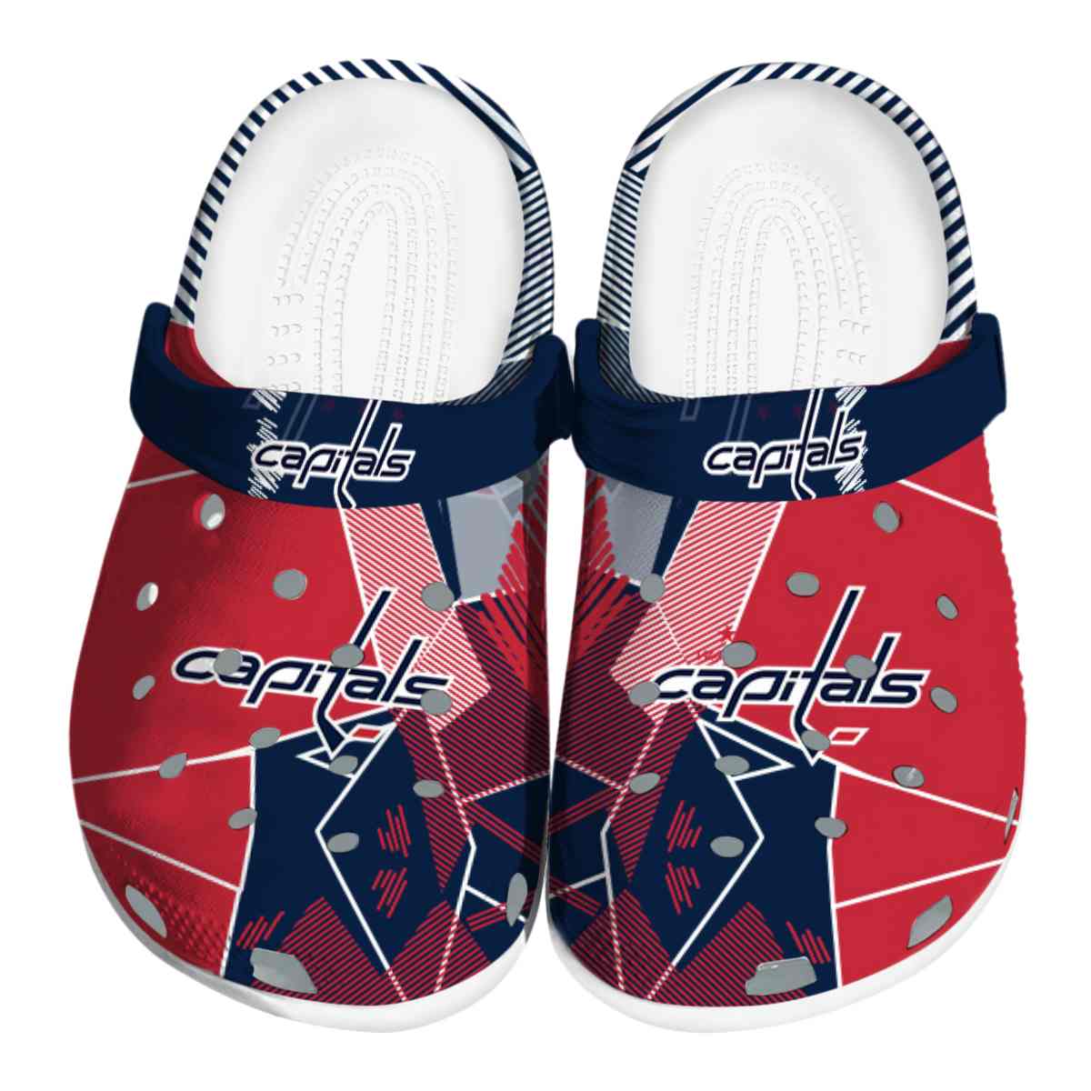 footwearmerch washington capitals nhl sport crocs crocband clogs shoes comfortable for men women and kids njqqo