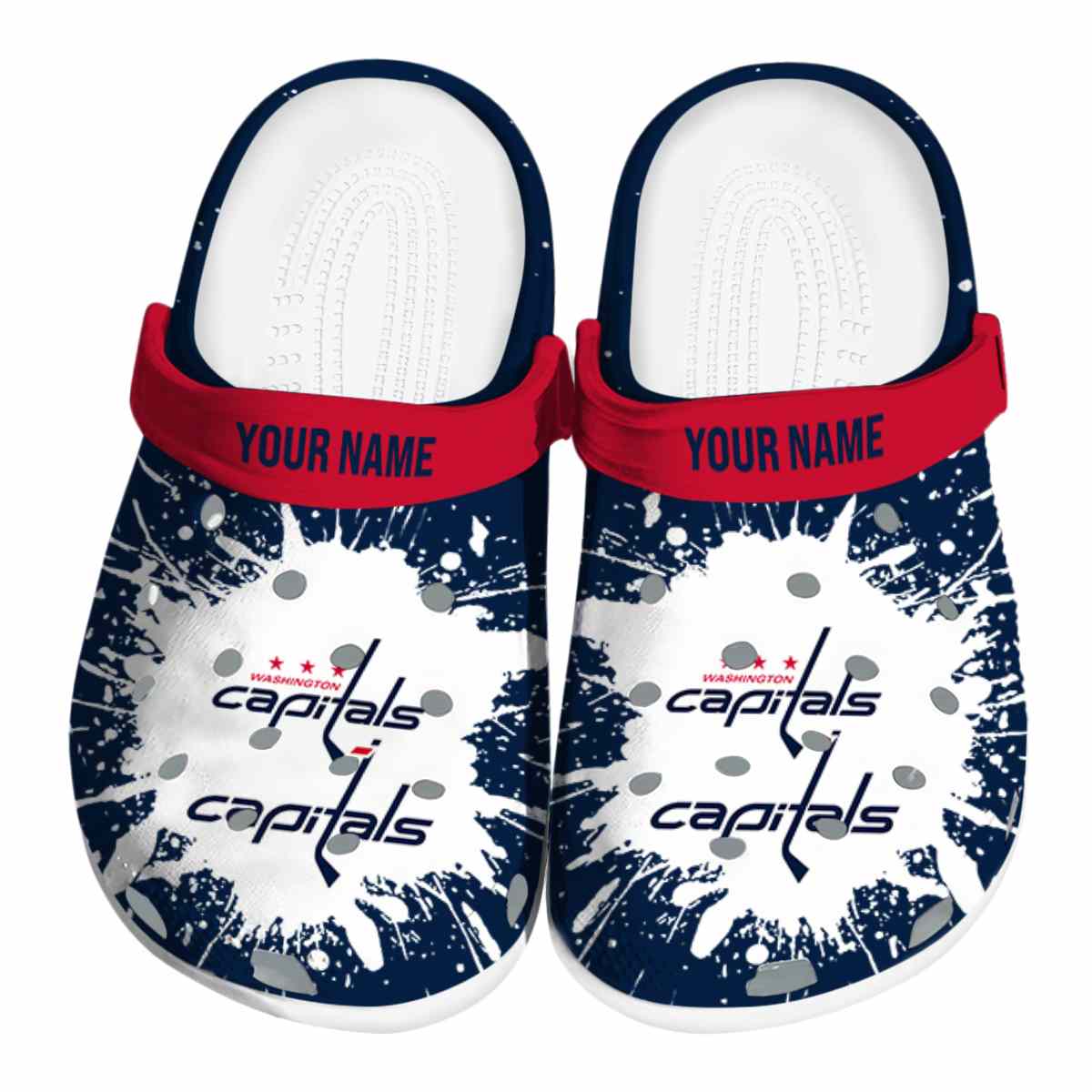 footwearmerch washington capitals nhl sport crocs crocband clogs shoes comfortable for men women and kids omhdj