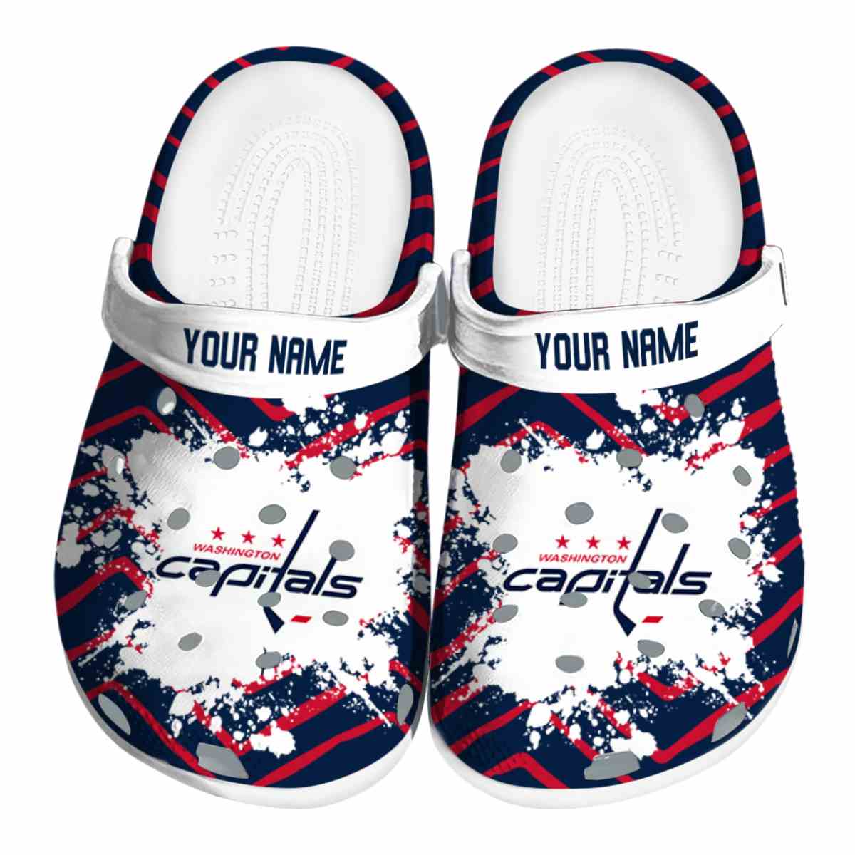 footwearmerch washington capitals nhl sport crocs crocband clogs shoes comfortable for men women and kids raarm