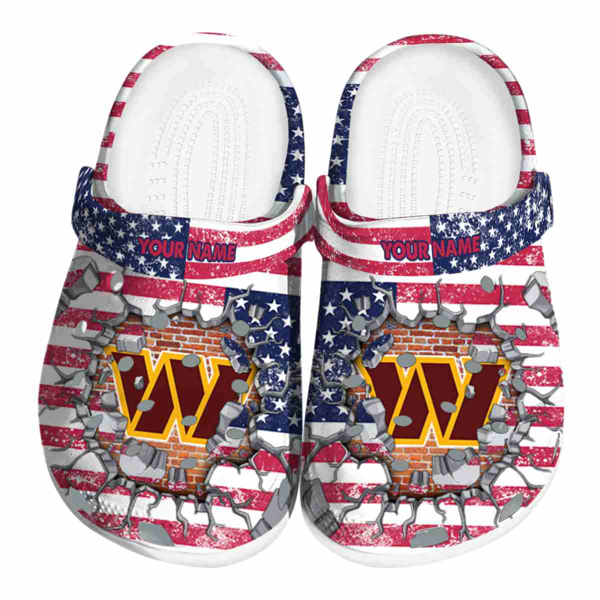footwearmerch washington commanders nfl sport crocs crocband clogs shoes comfortable for men women and kids 8r1vp