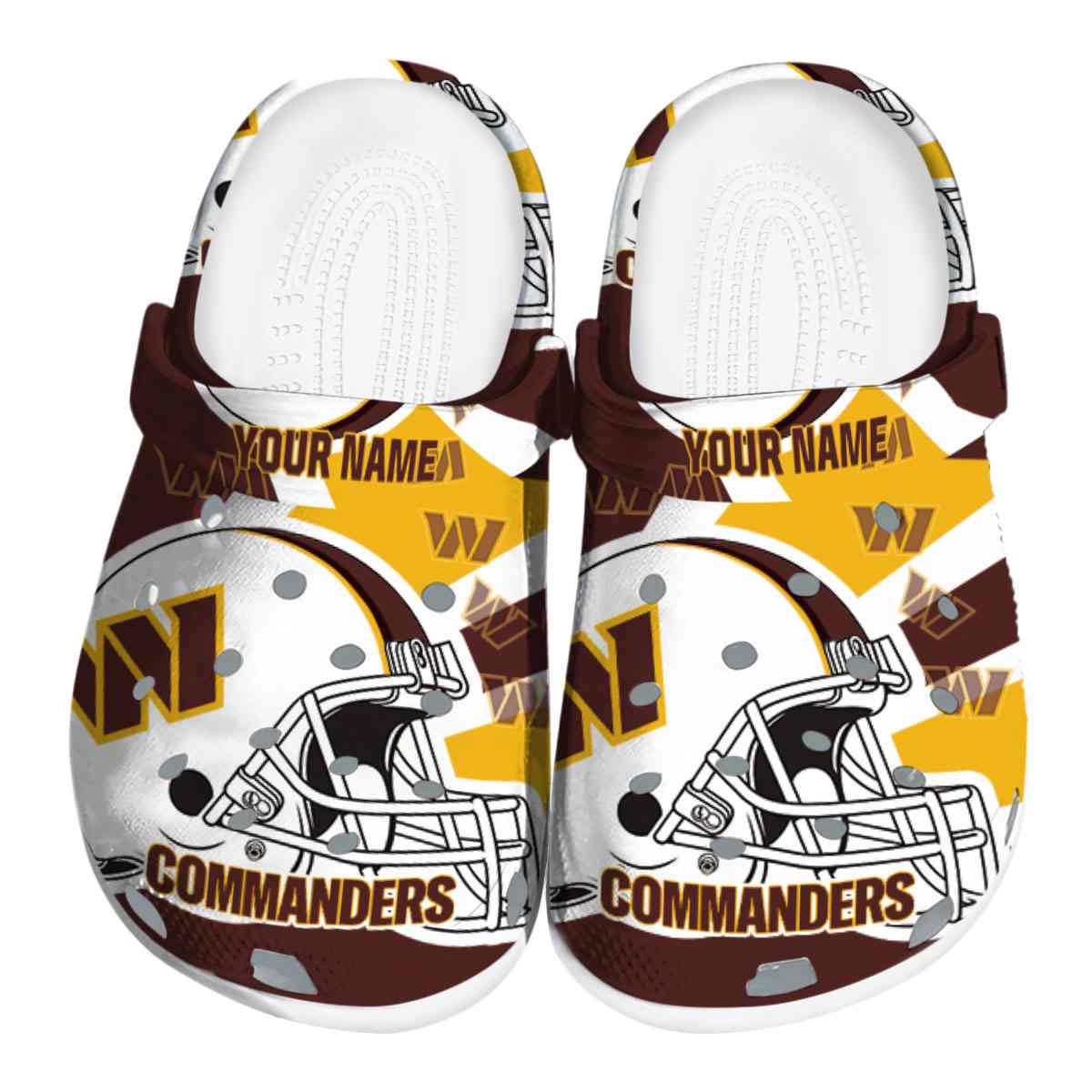 footwearmerch washington commanders nfl sport crocs crocband clogs shoes comfortable for men women and kids a7ucp