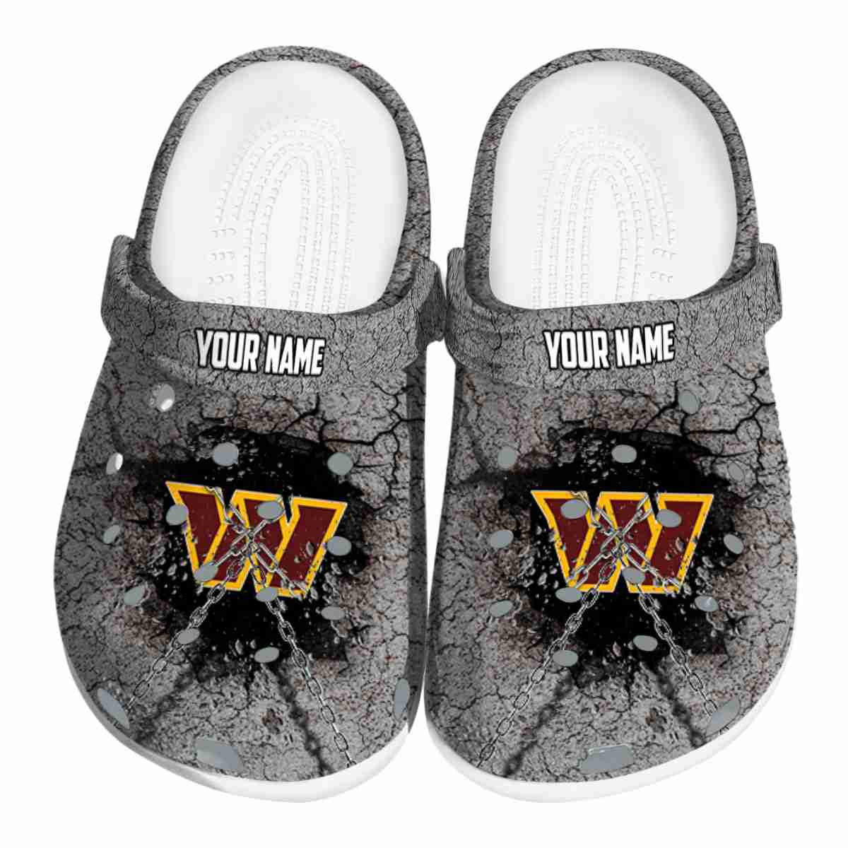 footwearmerch washington commanders nfl sport crocs crocband clogs shoes comfortable for men women and kids c3nfy