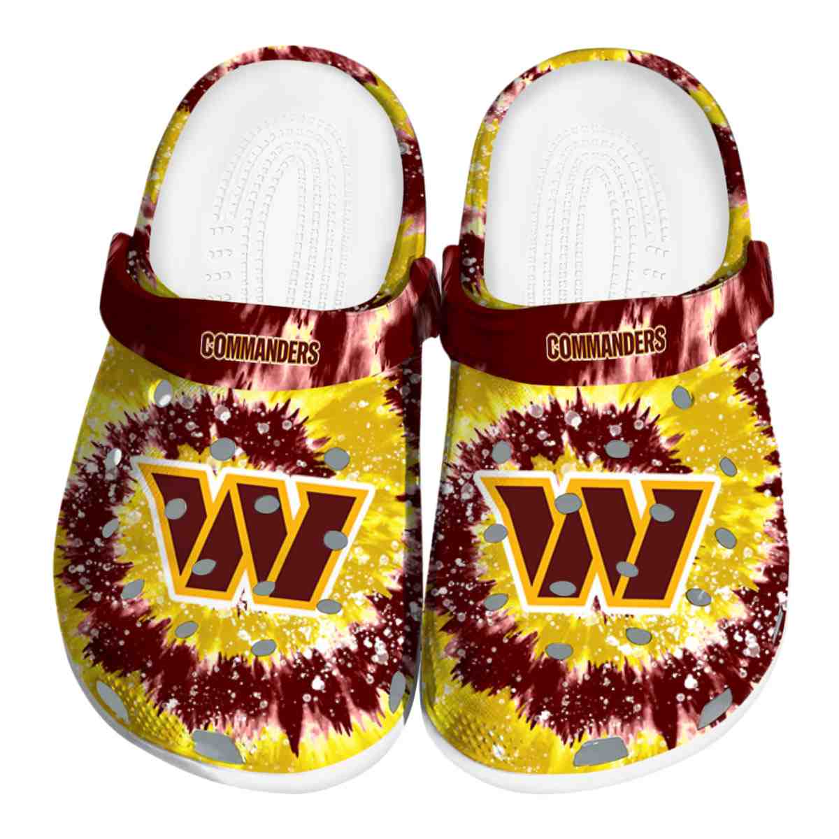 footwearmerch washington commanders nfl sport crocs crocband clogs shoes comfortable for men women and kids fwuts