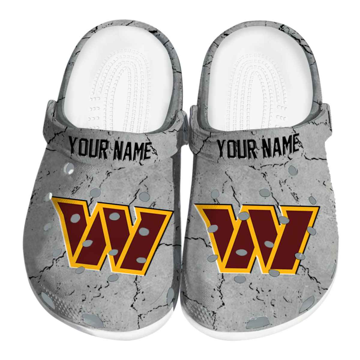 footwearmerch washington commanders nfl sport crocs crocband clogs shoes comfortable for men women and kids mzugp