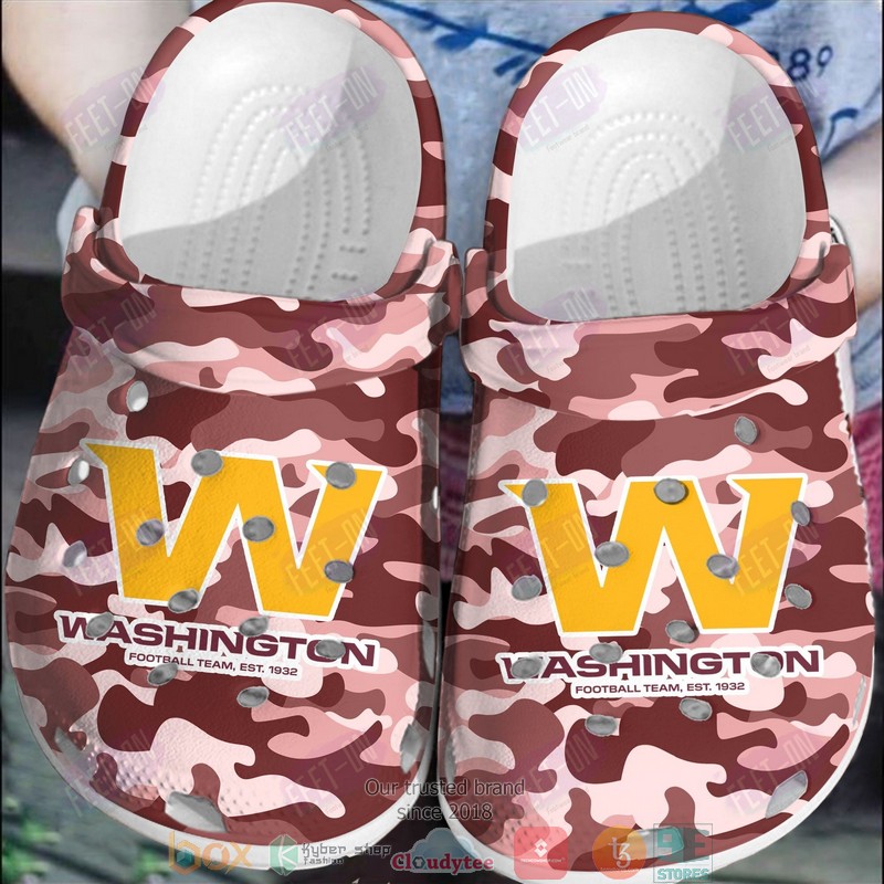 footwearmerch washington commanders nfl sport crocs crocband clogs shoes comfortable for men women and kids ntfi0