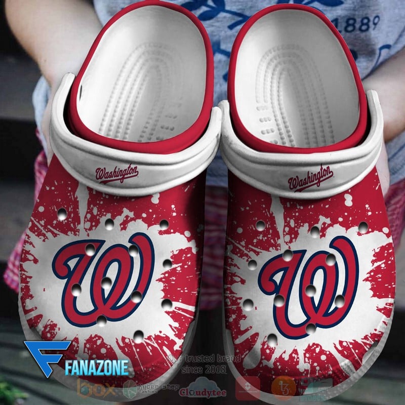 footwearmerch washington nationals mlb sport crocs clogs crocband shoes comfortable for men women and kids 9wssg