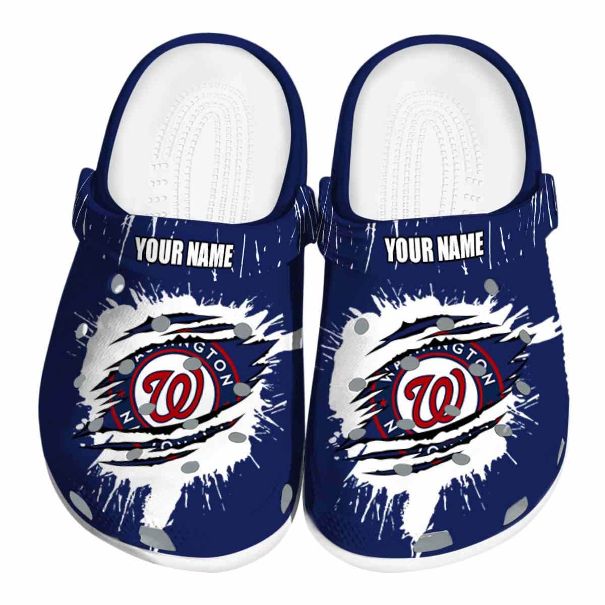 footwearmerch washington nationals mlb sport crocs crocband clogs shoes comfortable for men women and kids u81ui