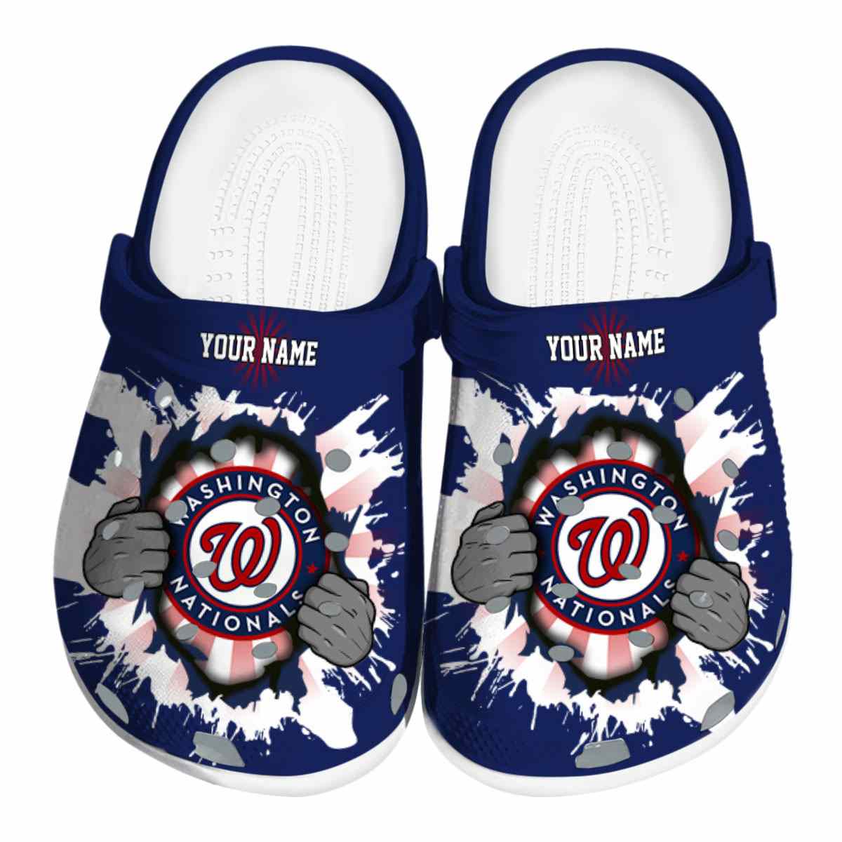 footwearmerch washington nationals mlb sport crocs crocband clogs shoes comfortable for men women and kids x3w9d