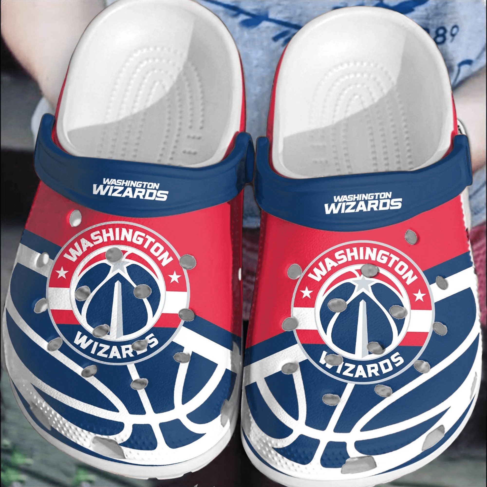 footwearmerch washington wizards basketball clogs crocband shoes crocs comfortable for men women rv51p