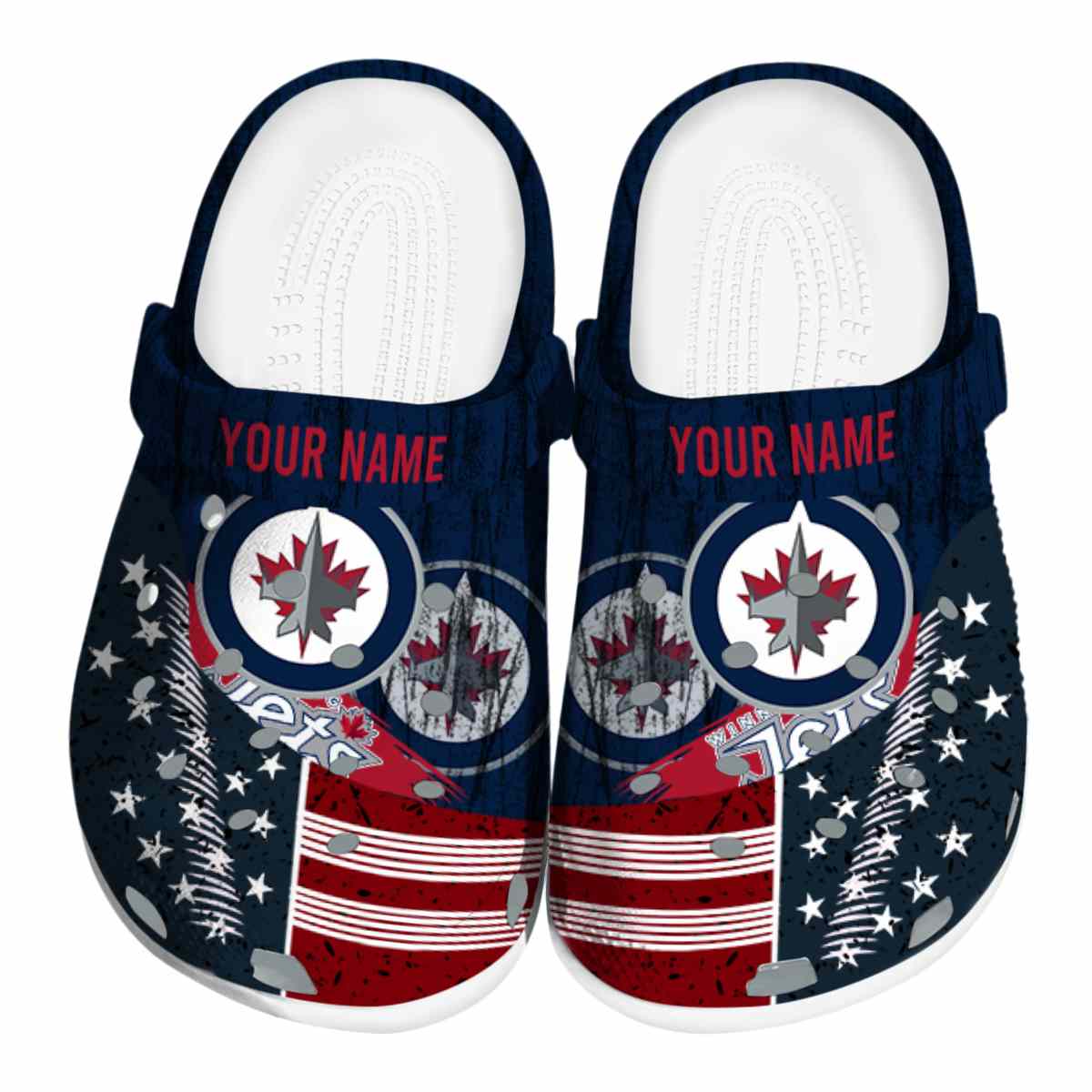 footwearmerch winnipeg jets nhl sport crocs crocband clogs shoes comfortable for men women and kids 0ar6i