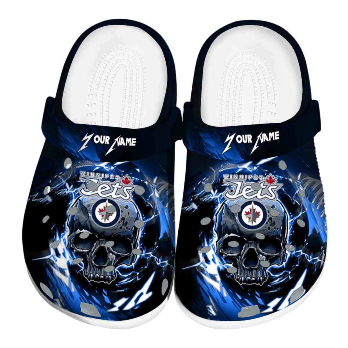 footwearmerch winnipeg jets nhl sport crocs crocband clogs shoes comfortable for men women and kids nru5j