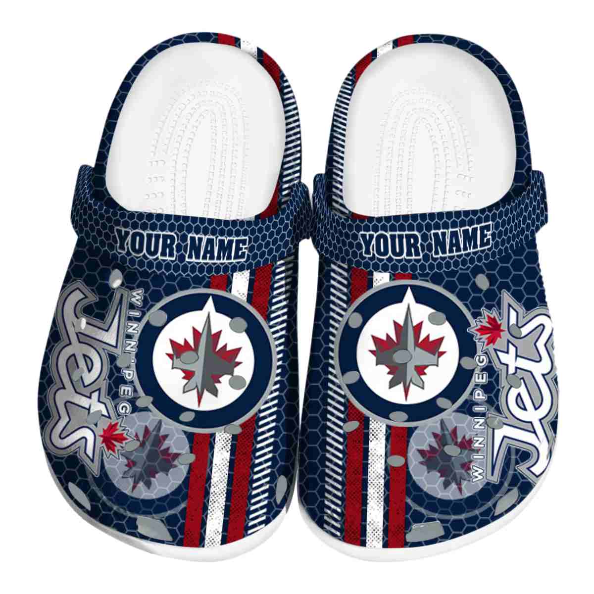 footwearmerch winnipeg jets nhl sport crocs crocband clogs shoes comfortable for men women and kids vgowk